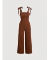 Drape Brown Playsuit
