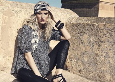 Indigo skirt skirt braid vintage